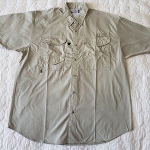 PFG Omni Shade Columbia Men’s Tan Shirt